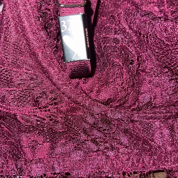 Victoria’s Secret Dream Angels Wicked Unlined Lace Balconette Bra Size 32D Kir - Picture 4 of 4